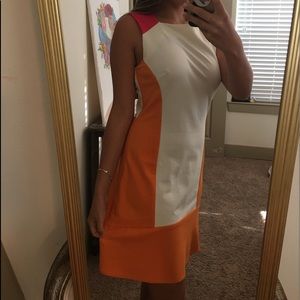 DKNY color block dress